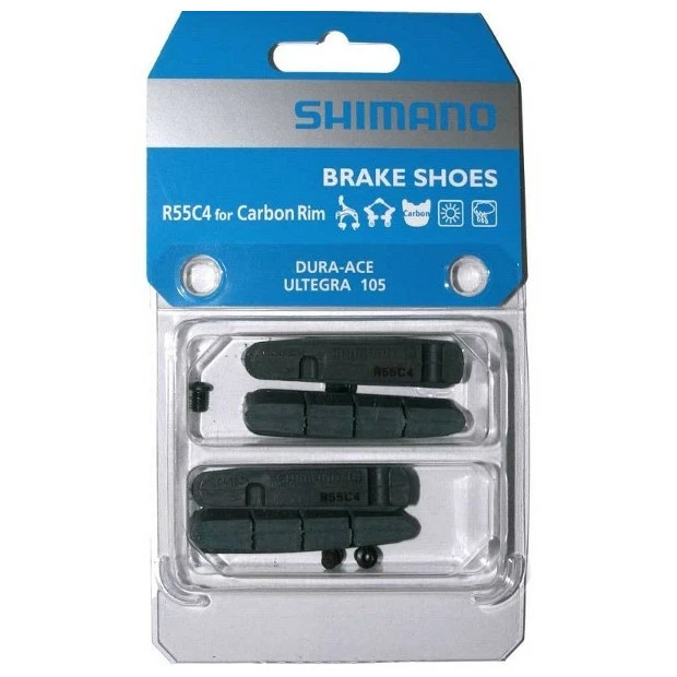 Gomme Porte-Patin Shimano R55C4 Pour Jante Carbone (x4) - Y8L298072 3 Gomme Porte-Patin Shimano R55C4 Pour Jante Carbone (x4) - Y8L298072