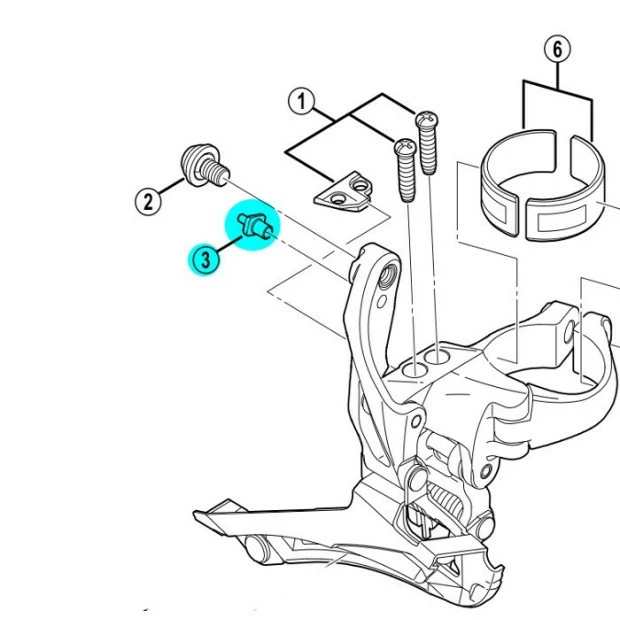 Guide Câble Dérailleur Avant Shimano FD6800 - Y5P122000 3 Guide Câble Dérailleur Avant Shimano FD6800 - Y5P122000