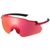 Lunettes Shimano Equinox 4 Rouge Métallique Verres Road -France Freinage Soldes Boutique lunettes shimano equinox 4 rouge metallique verres road