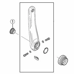 Vis De Cache Hollowtech 2 Shimano Route Y1KS13000 (x1)